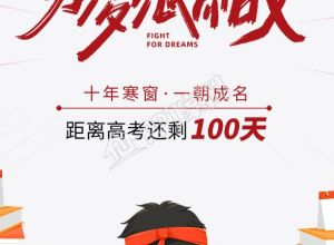 中考高考加油冲刺手绘图片手机海报下载推荐