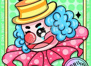 清新绿色愚人节愚你同乐图片手机海报下载推荐