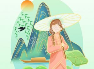 中国风山水清明好时节图片手机海报下载推荐