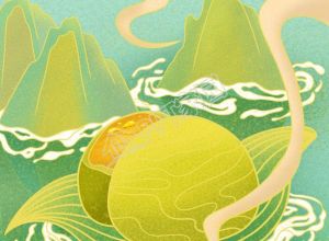 清新清明节美食青团图片手机海报下载推荐