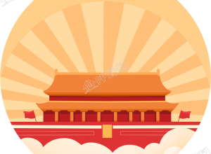 圆形天安门图标图片素材下载推荐