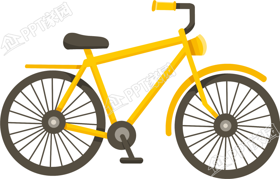 手绘卡通自行车图片素材