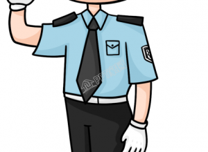 卡通手绘警察人物免抠图片素材下载推荐