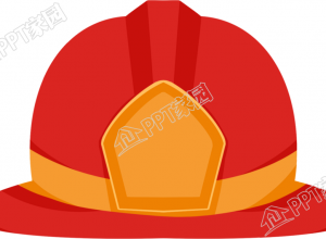 手绘红色消防帽图片素材下载推荐