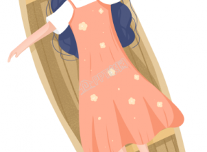 躺在木船上的女孩人物图片素材下载推荐