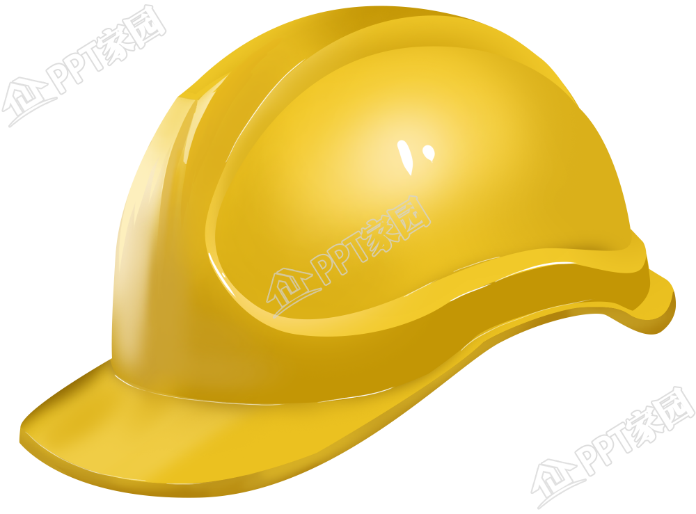 手绘建筑安全帽免抠图片素材