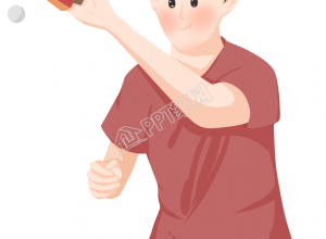 手绘打乒乓球的人物图片素材下载推荐