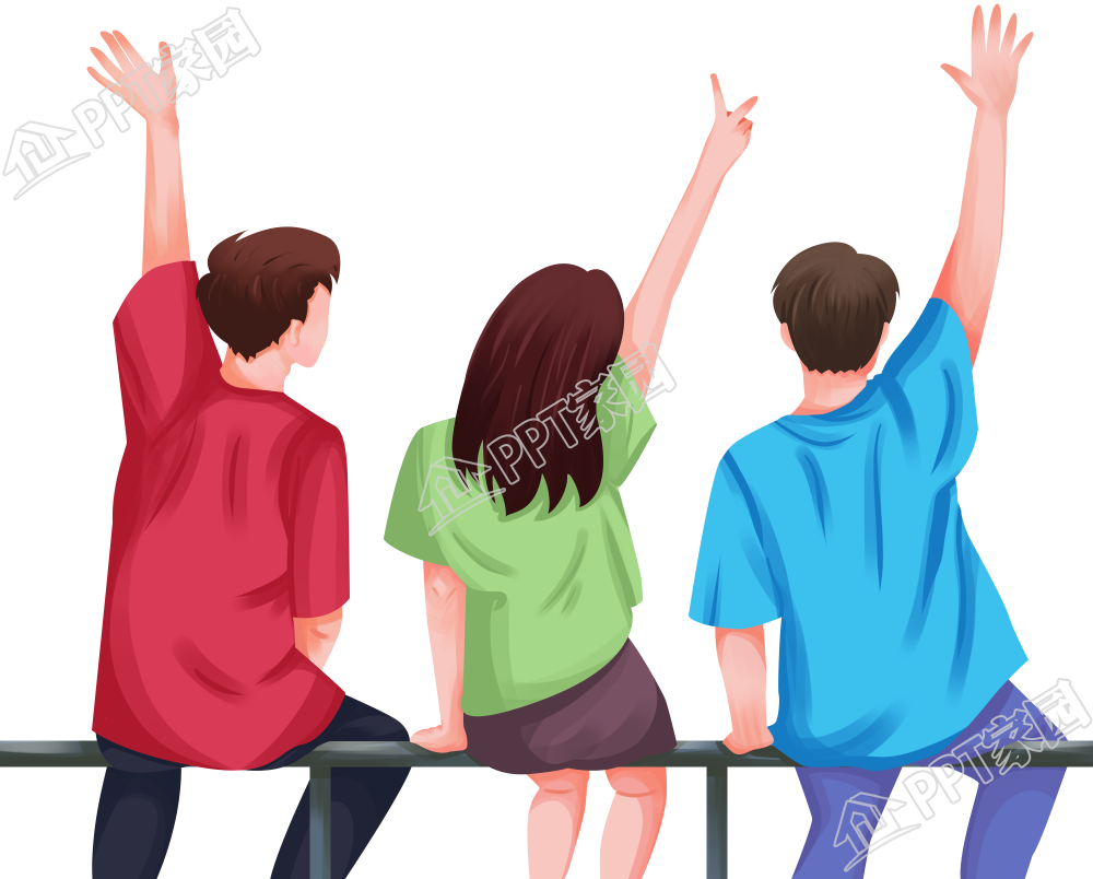 五四青年节背影图片