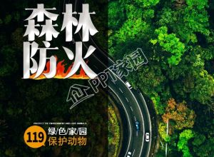 森林防火保护绿色家园实景图片宣传海报下载推荐