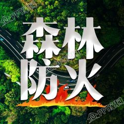 森林防火保护绿色家园实景图片公众号次图