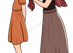 母亲给女儿扎头发图片素材下载推荐