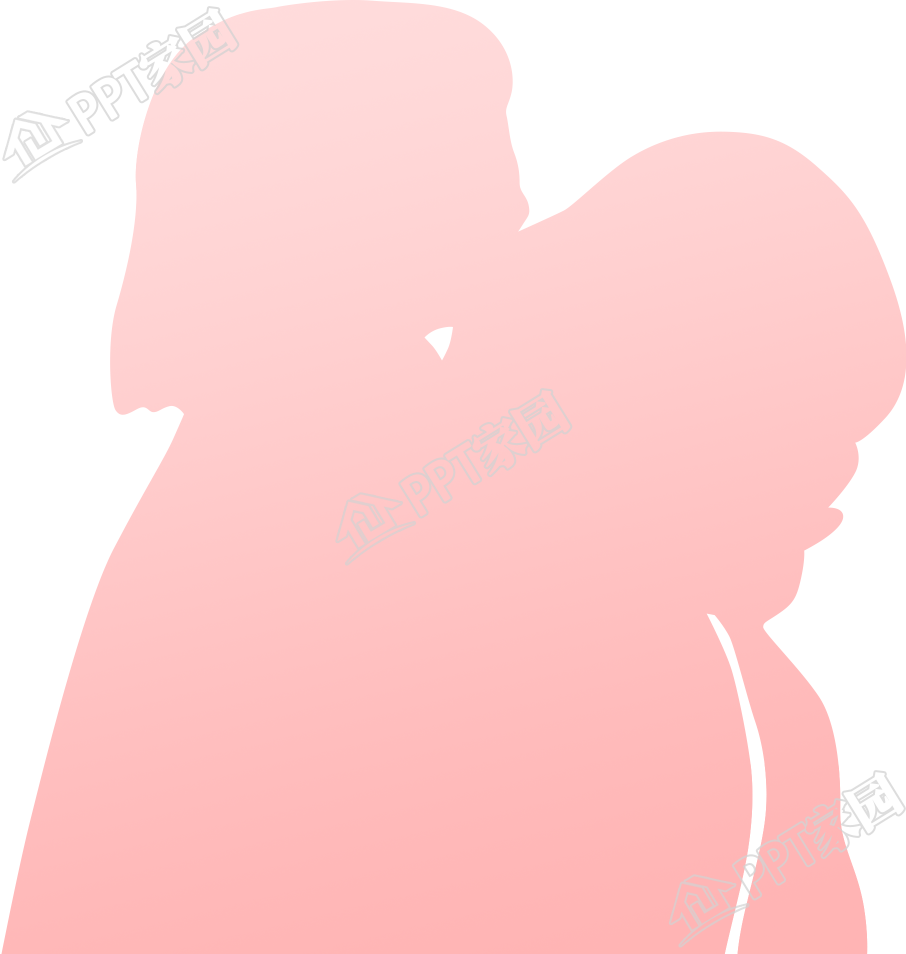 母亲节剪影图片