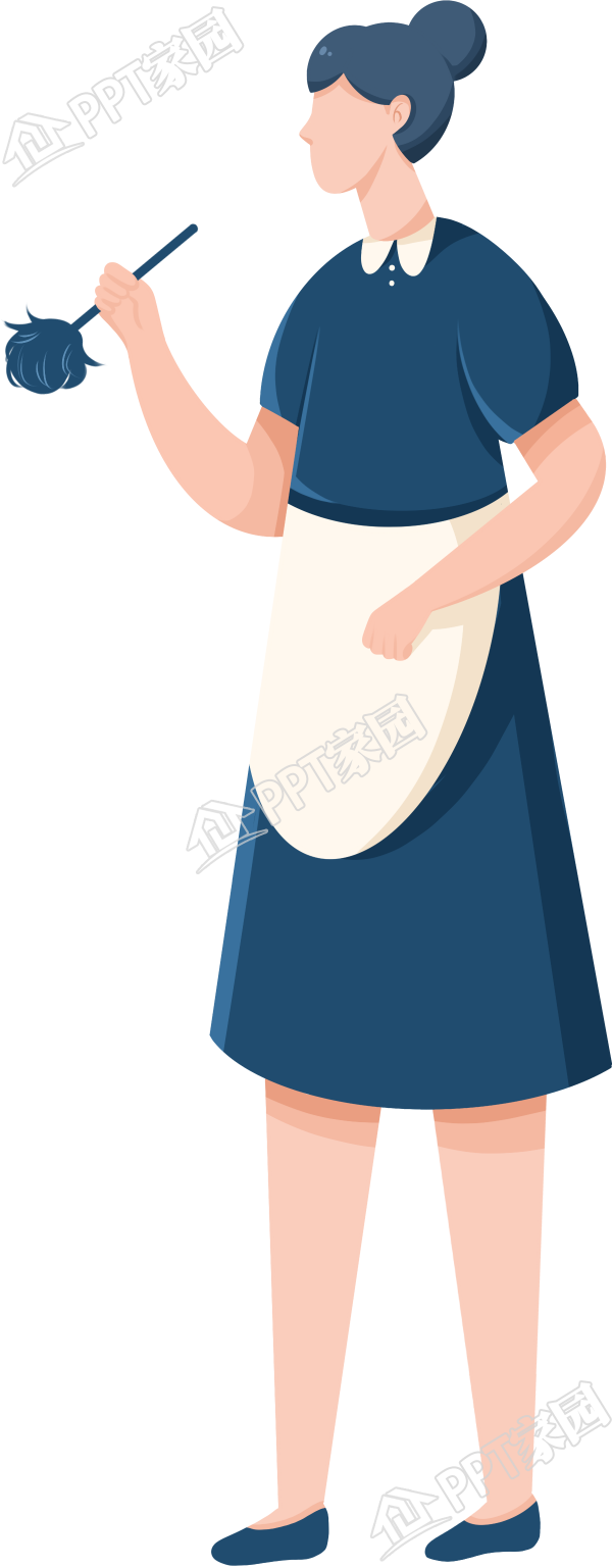 卫生打扫家政保洁图片卡通人物免抠素材