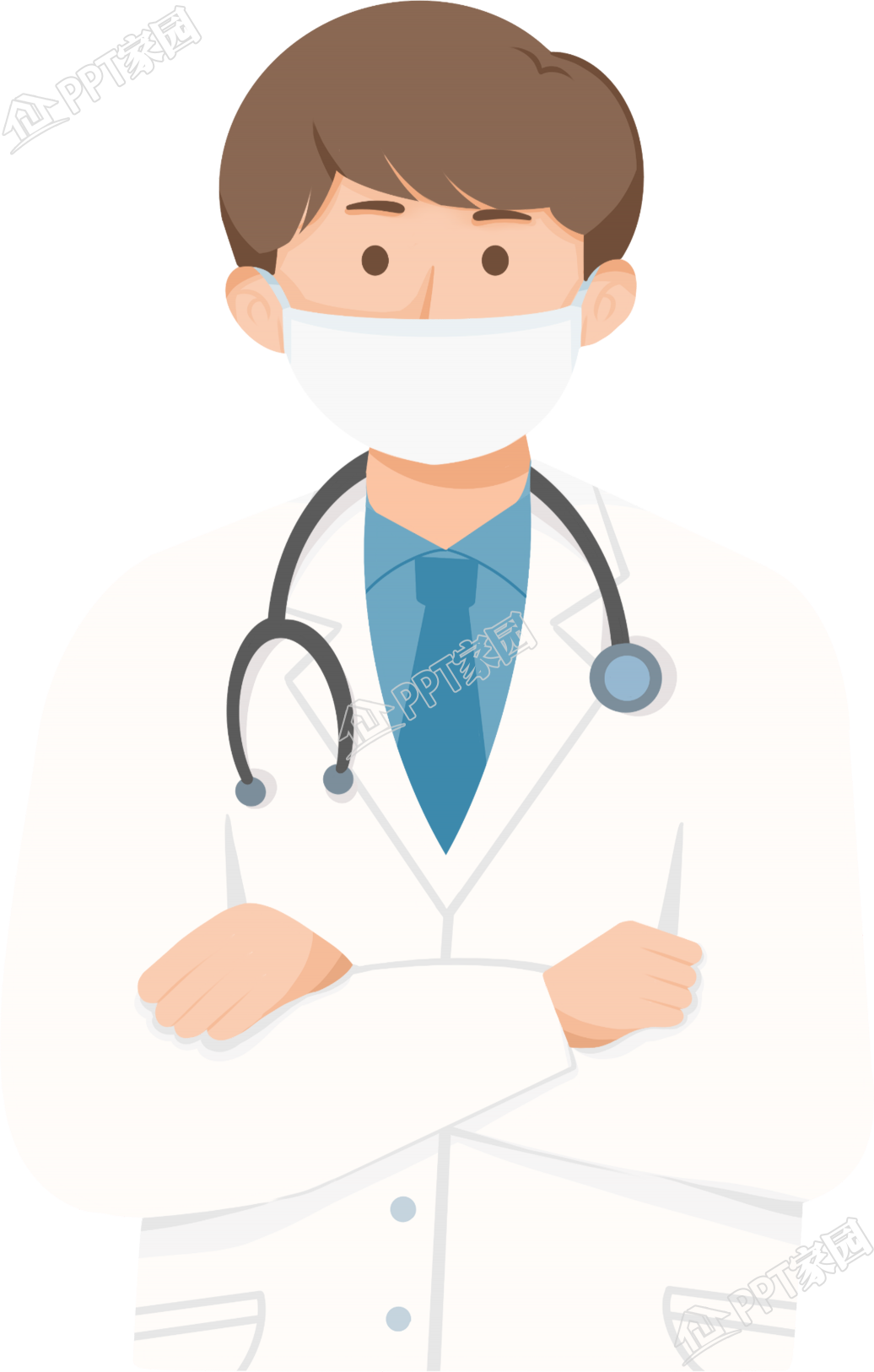 手绘医生图片卡通人物免抠素材