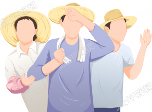 彩色乡村振兴农民图片卡通人物免抠素材下载推荐