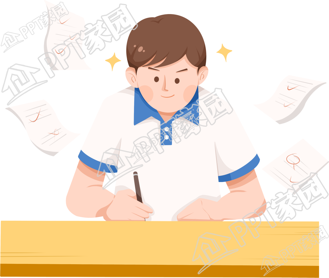 奋斗学生图片卡通手绘免抠素材下载推荐