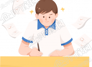 奋斗学生图片卡通手绘免抠素材下载推荐