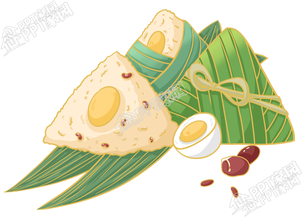 卡通手绘插画端午节节日快乐粽子餐饮美食图片素材下载推荐