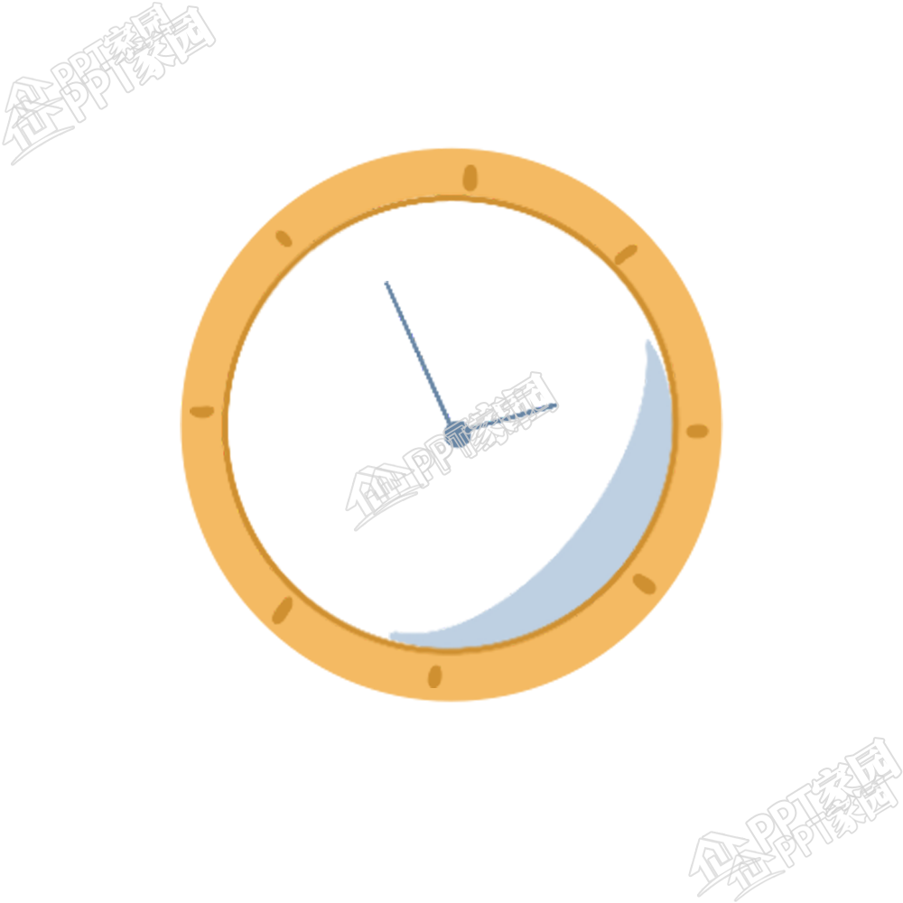 卡通时钟钟表时间管理生活装饰元素免抠素材