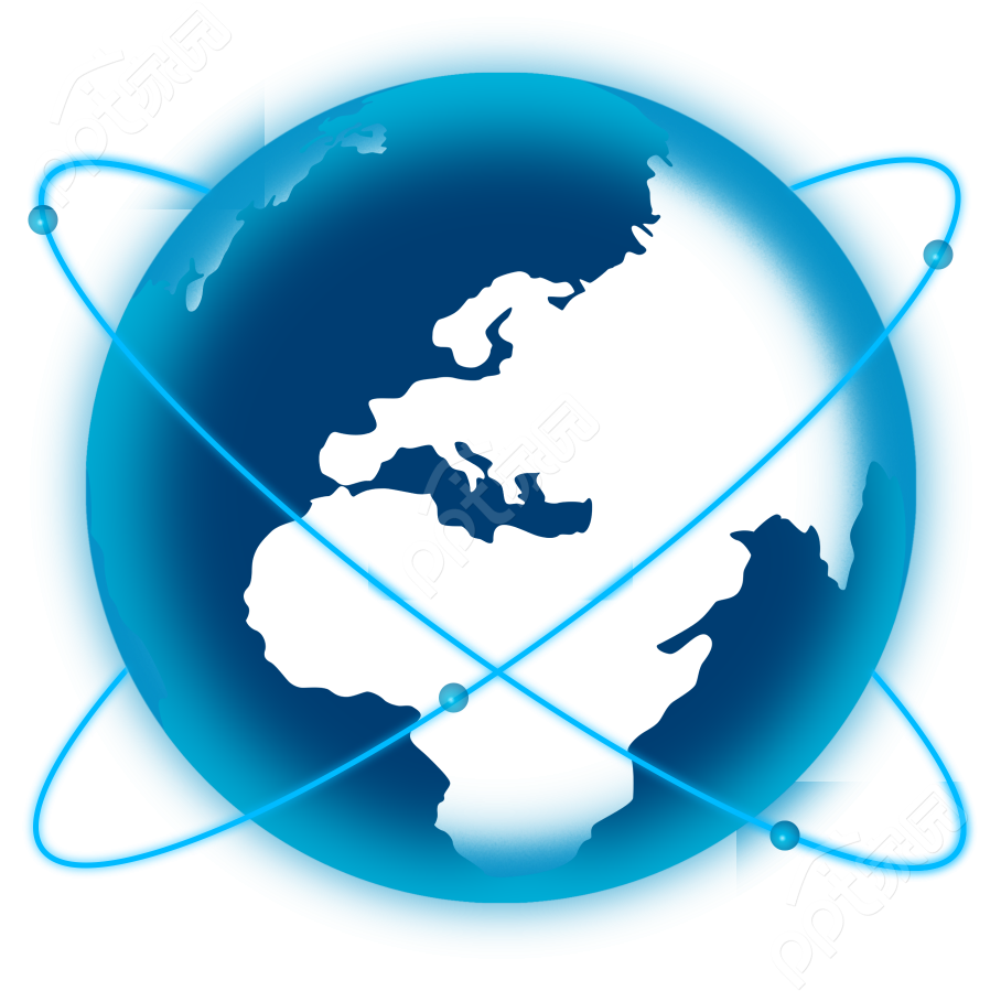 手绘科技点线缠绕地球图片素材