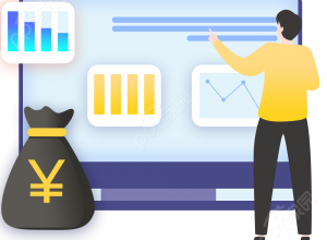 卡通手绘男生人物汇报数据分析报表财务收支矢量图片素材下载推荐