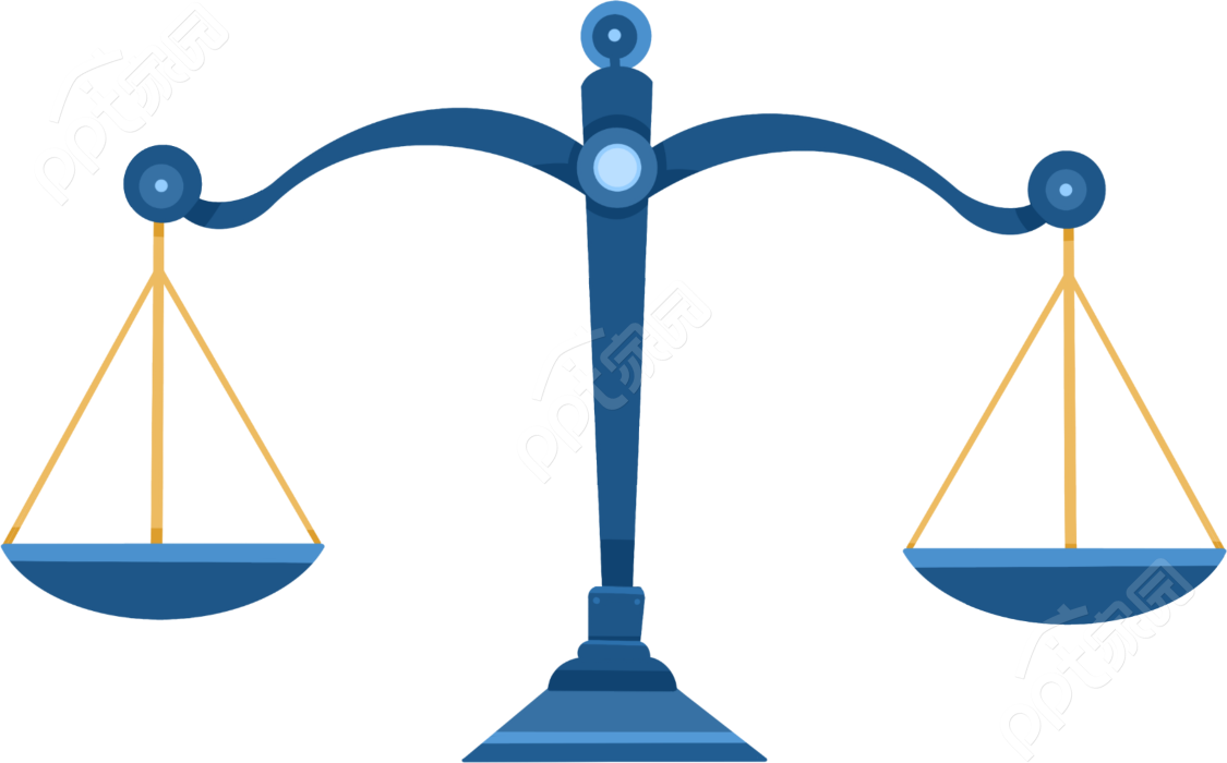 卡通手绘法律司法公正普法天平矢量图片素材