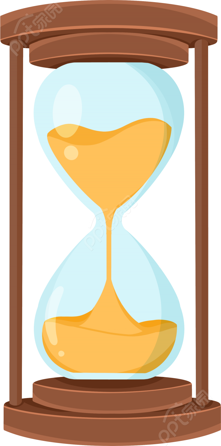 卡通手绘法律知识讲堂时光沙漏矢量图片素材