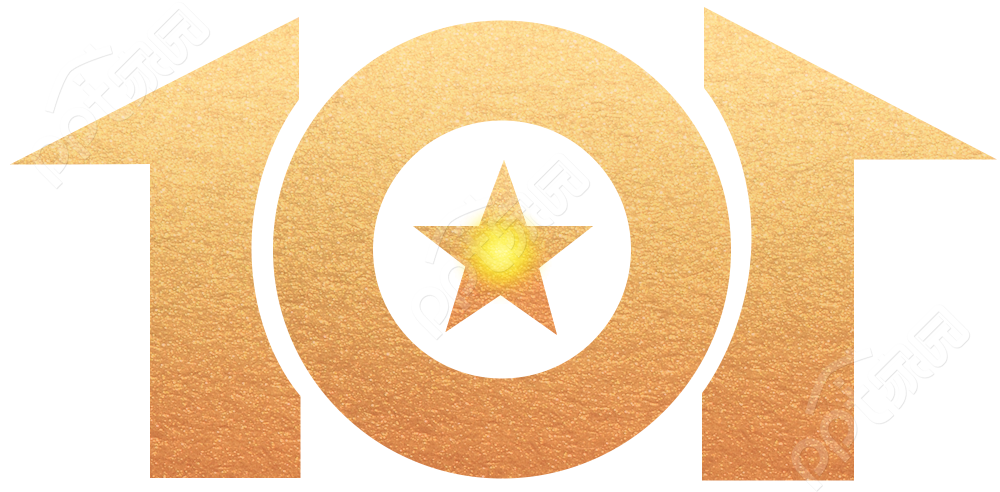 创意设计建党节金色101周年艺术字图片素材