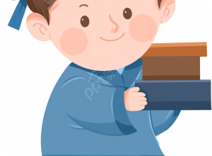 手绘古装小男孩读书学习透明底免抠图片素材下载推荐