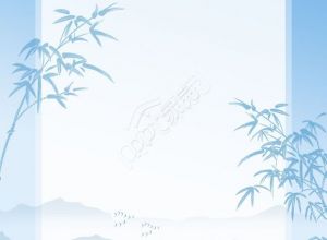 浅蓝色古典淡雅山水背景下载推荐