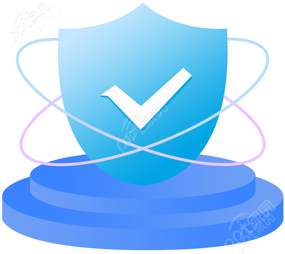 蓝色盾牌图片素材