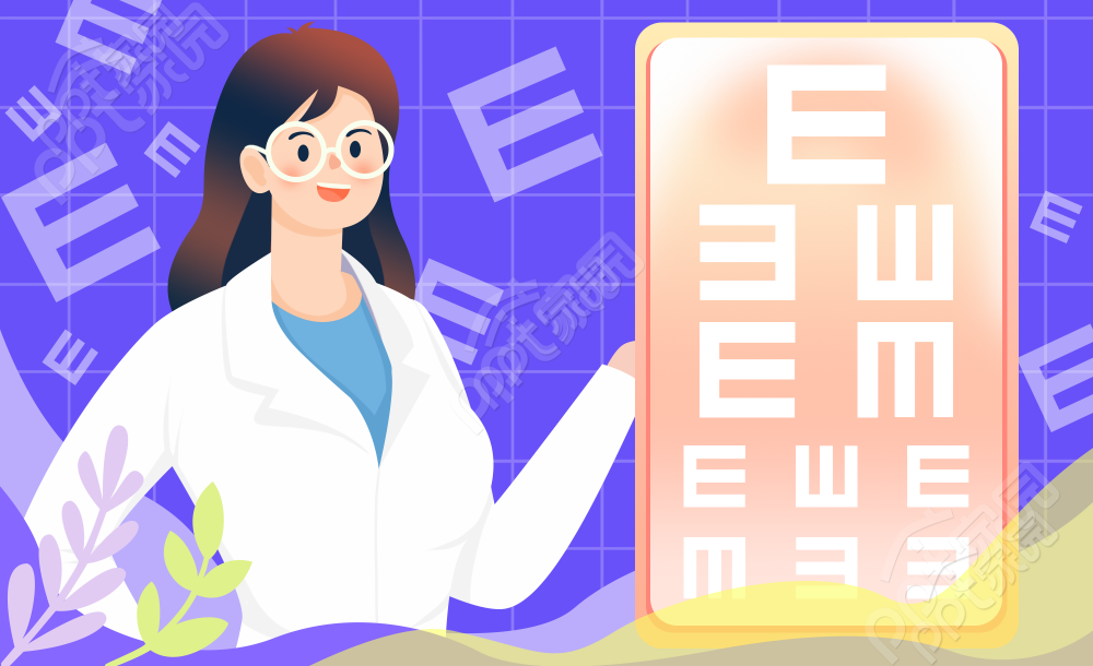 医生测视力图片