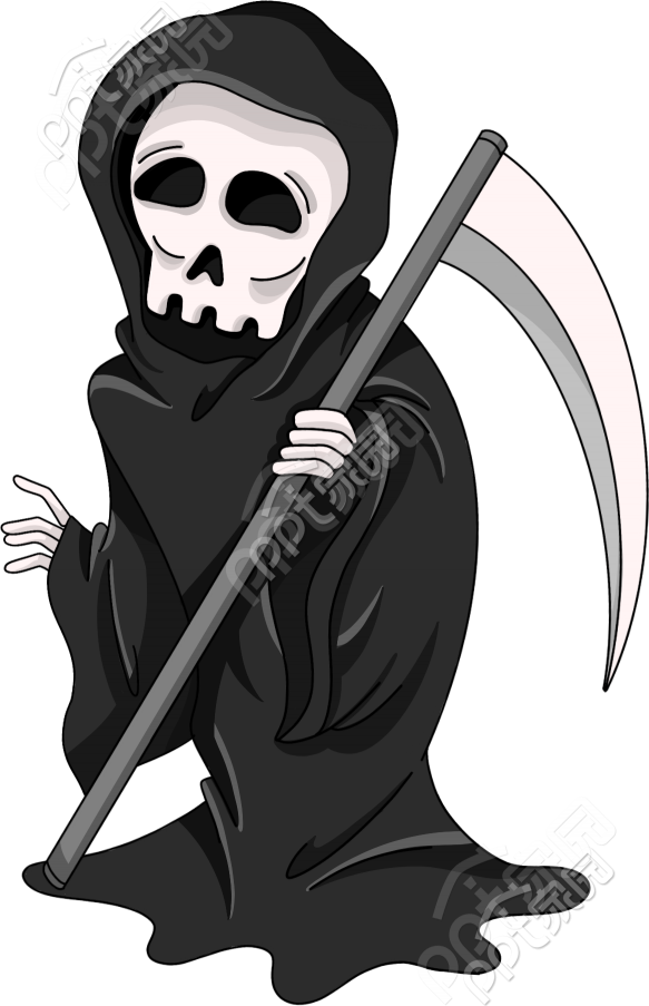死神骷髅镰刀图片