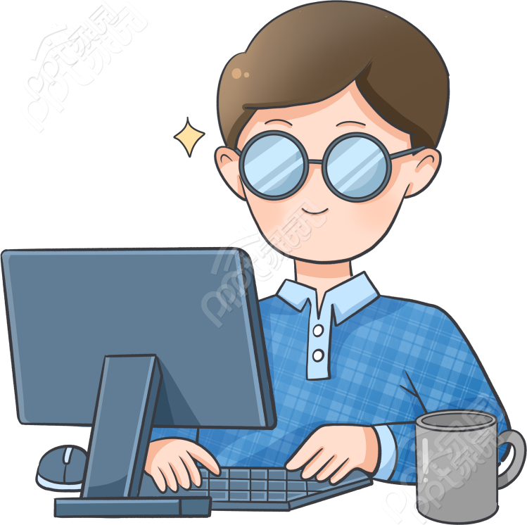 男生职业程序员图片