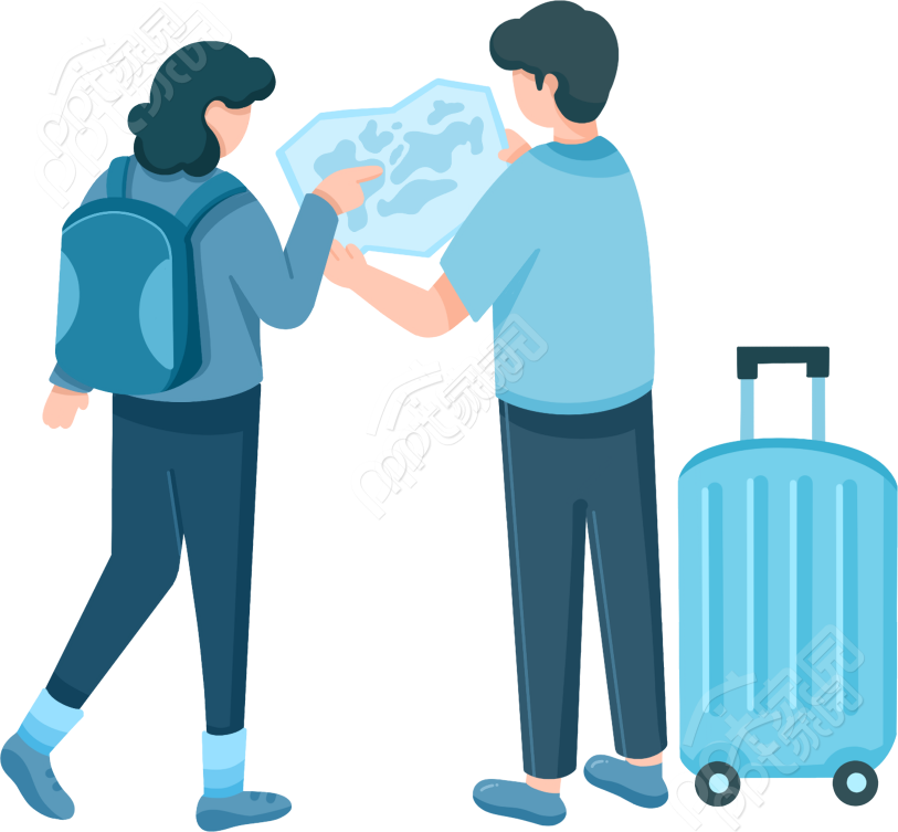 两人旅游出行图片