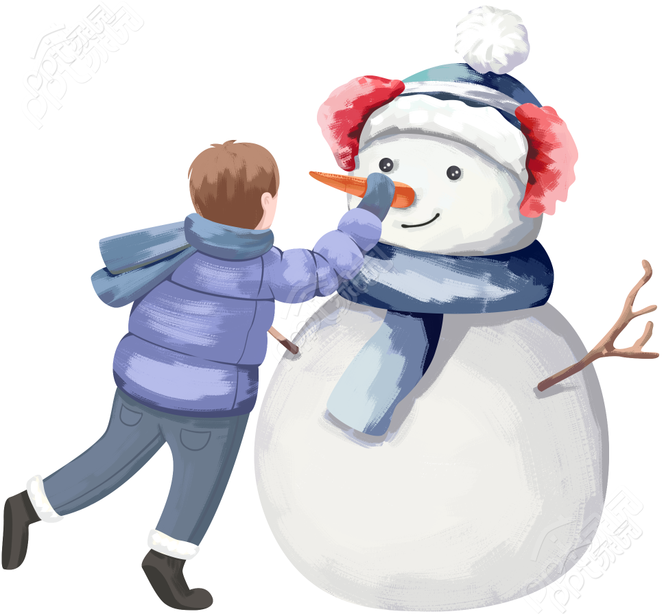 堆雪人图片